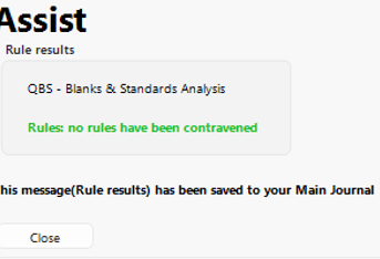 No problems found message